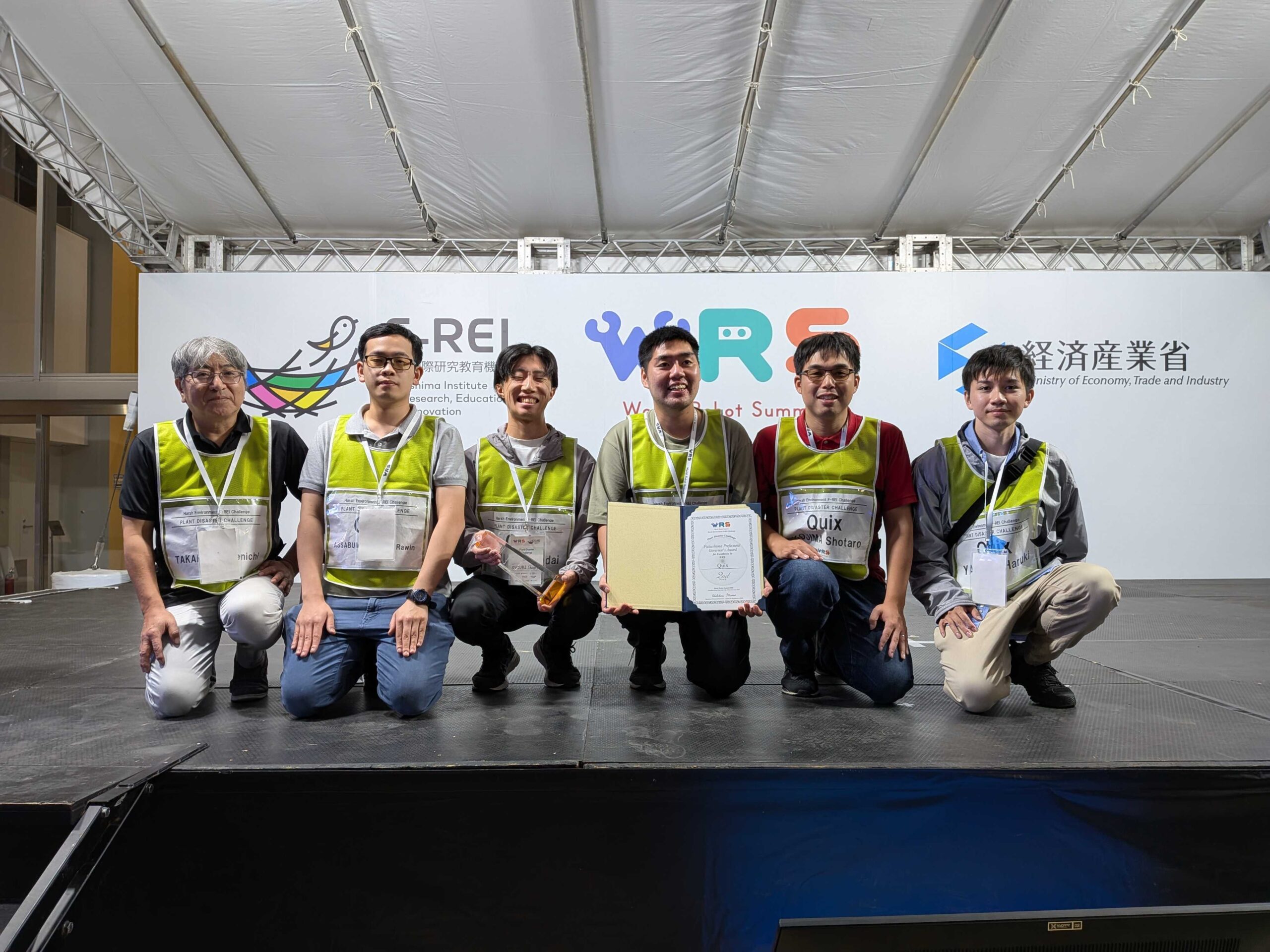 東北大チームQuixが、WRS過酷環境F-REIチャレンジプラント災害チャレンジ部門で２位になりました